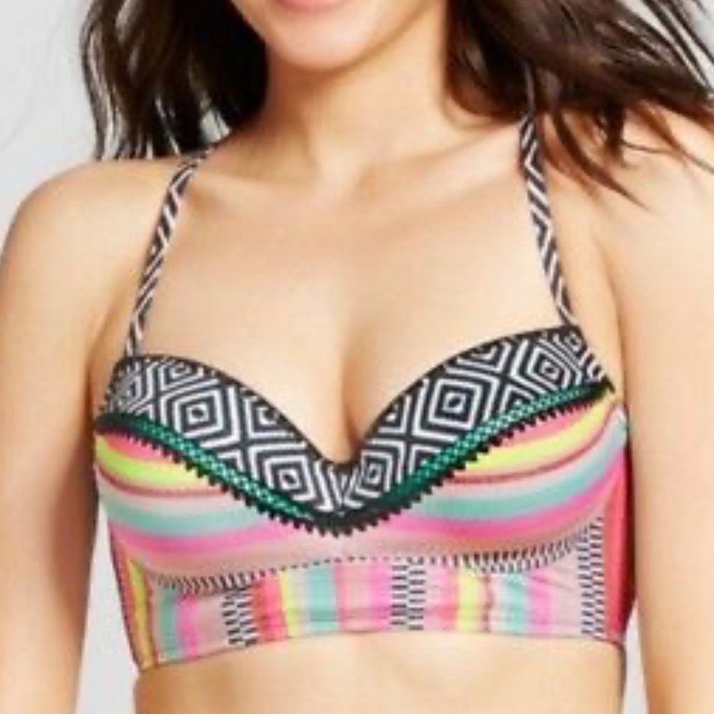 Shade & Shore Tribal Print Top•sz36D•NWOT